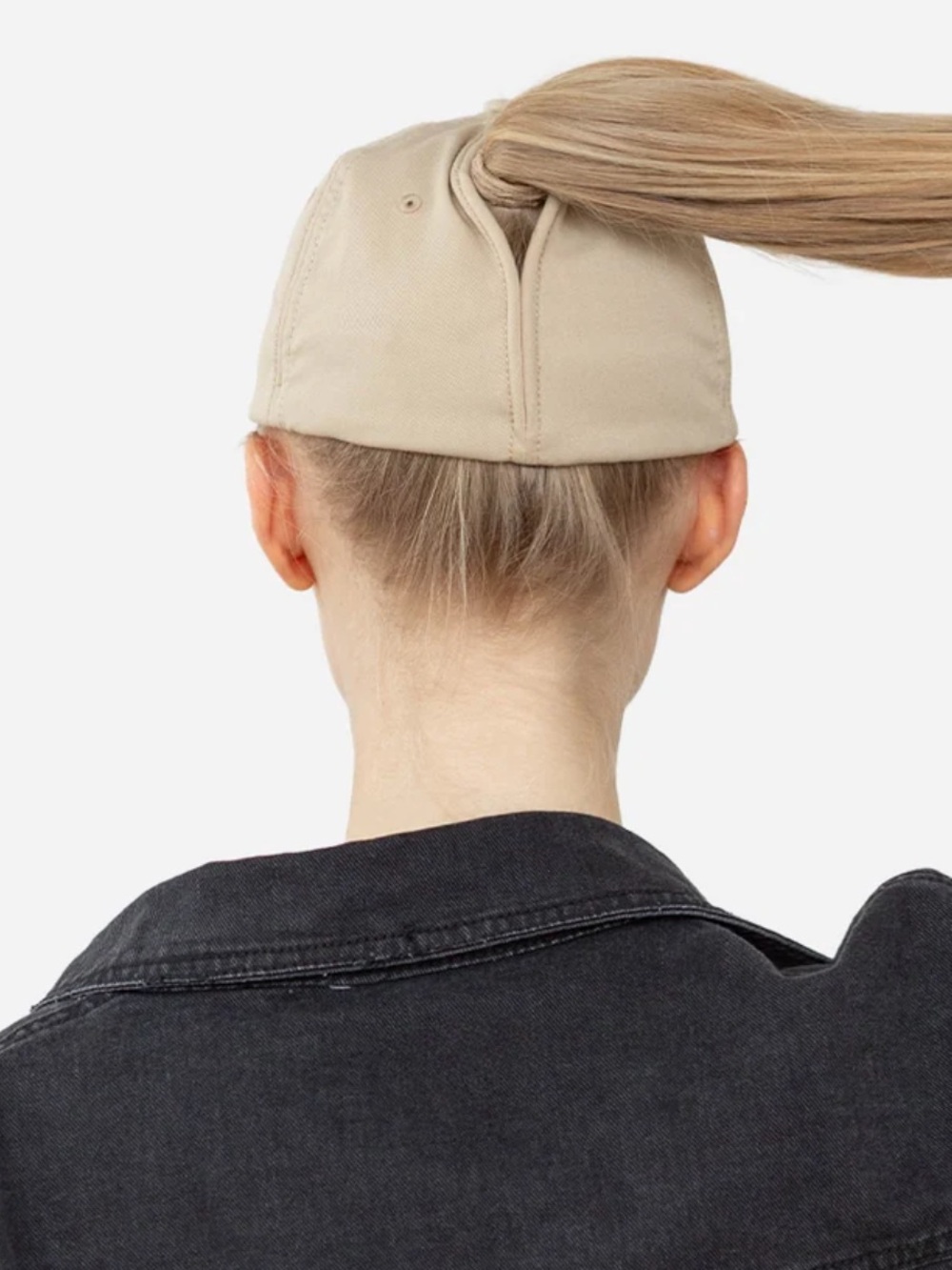 NWOT Grey Ponyback Everyday Fit Cap